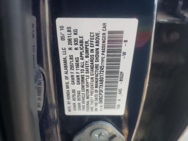 Photo 9 VIN: 5KBCP3F7XAB017245 - HONDA ACCORD EX 