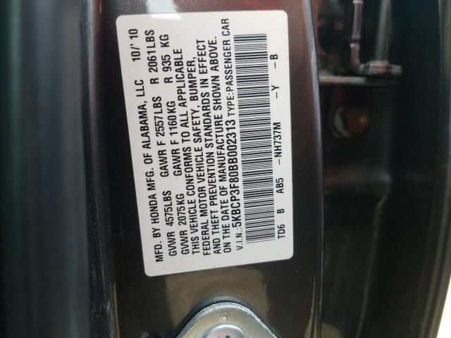 Photo 9 VIN: 5KBCP3F80BB002313 - HONDA ACCORD EXL 