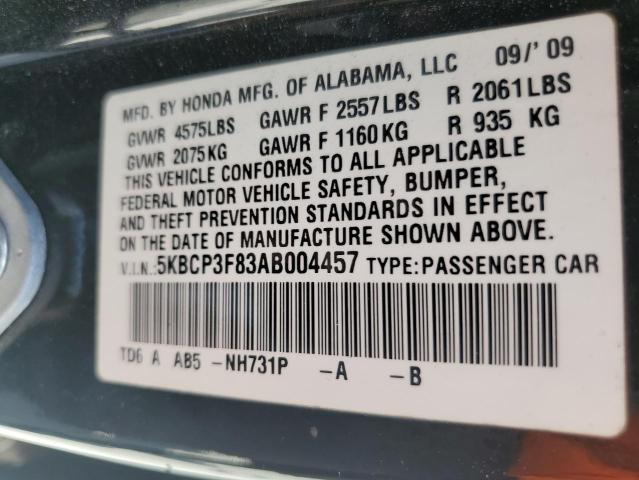 Photo 11 VIN: 5KBCP3F83AB004457 - HONDA ACCORD 