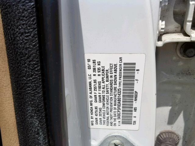 Photo 9 VIN: 5KBCP3F83AB014325 - HONDA ACCORD 