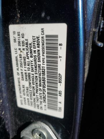 Photo 11 VIN: 5KBCP3F85AB018831 - HONDA ACCORD EXL 