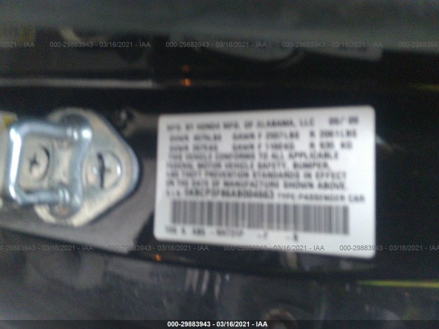 Photo 8 VIN: 5KBCP3F86AB004663 - HONDA ACCORD SDN 