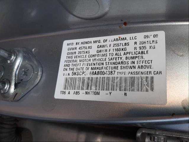 Photo 9 VIN: 5KBCP3F88AB004387 - HONDA ACCORD EXL 