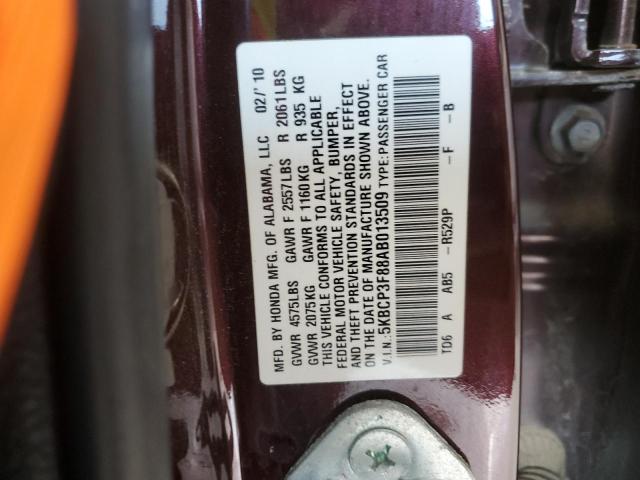 Photo 11 VIN: 5KBCP3F88AB013509 - HONDA ACCORD EXL 