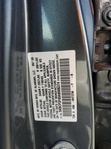 Photo 11 VIN: 5KBCP3F89AB006374 - HONDA ACCORD EXL 