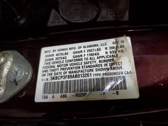 Photo 11 VIN: 5KBCP3F89AB013261 - HONDA ACCORD 