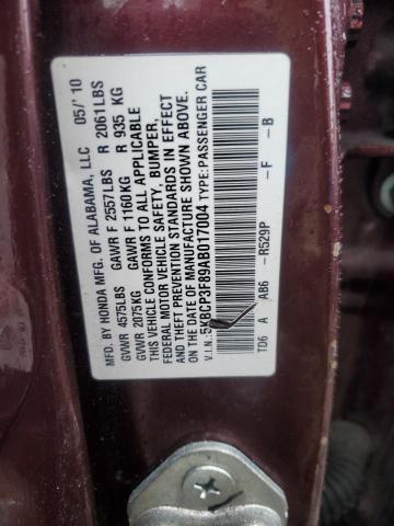 Photo 12 VIN: 5KBCP3F89AB017004 - HONDA ACCORD EXL 