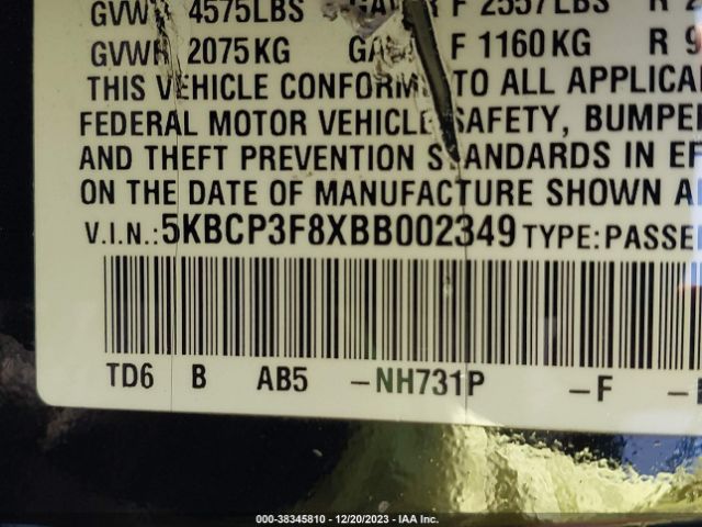 Photo 8 VIN: 5KBCP3F8XBB002349 - HONDA ACCORD 