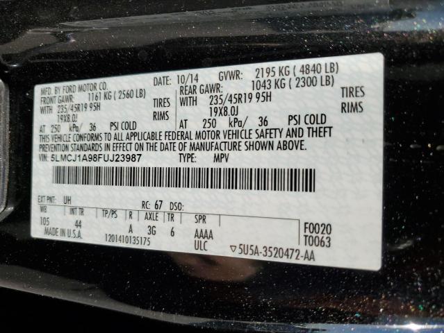 Photo 9 VIN: 5LMCJ1A98FUJ23987 - LINCOLN MKC 