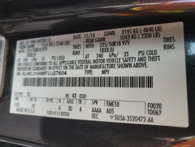 Photo 12 VIN: 5LMCJ1A98FUJ27604 - LINCOLN MKC 