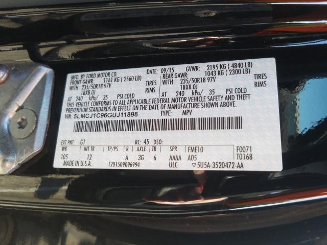 Photo 9 VIN: 5LMCJ1C96GUJ11898 - LINCOLN MKC PREMIE 