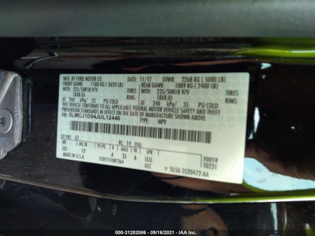 Photo 8 VIN: 5LMCJ1D94JUL12446 - LINCOLN MKC 