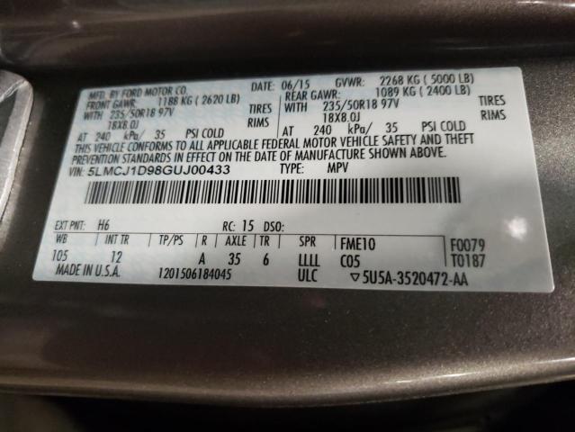 Photo 12 VIN: 5LMCJ1D98GUJ00433 - LINCOLN MKC 