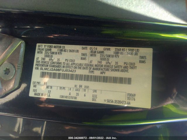 Photo 8 VIN: 5LMCJ2A98FUJ03423 - LINCOLN MKC 