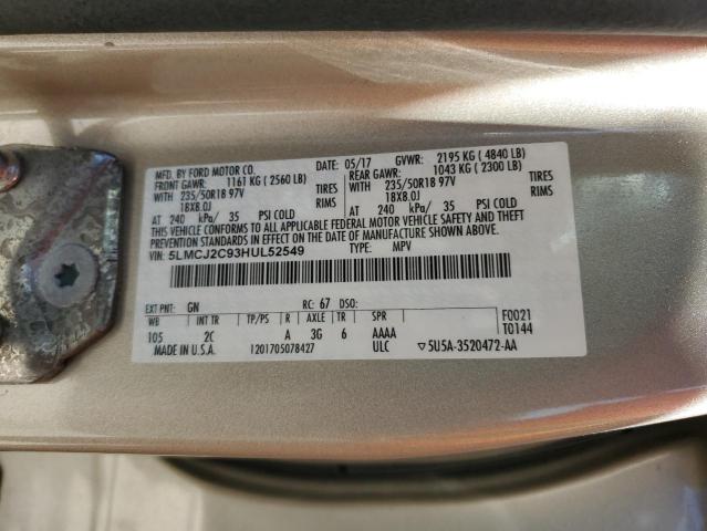 Photo 12 VIN: 5LMCJ2C93HUL52549 - LINCOLN MKC SELECT 