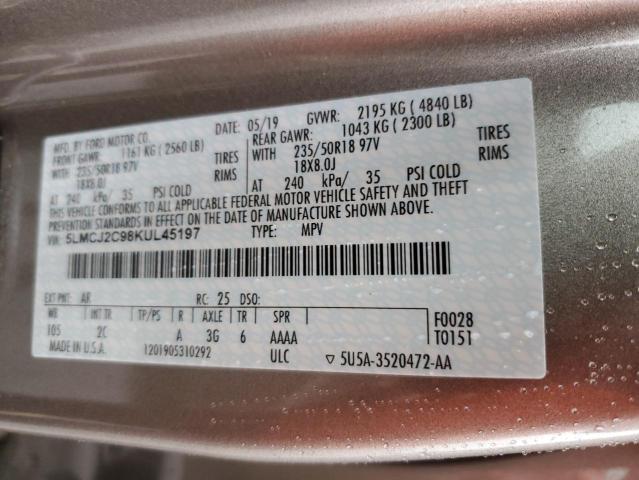 Photo 12 VIN: 5LMCJ2C98KUL45197 - LINCOLN MKC 