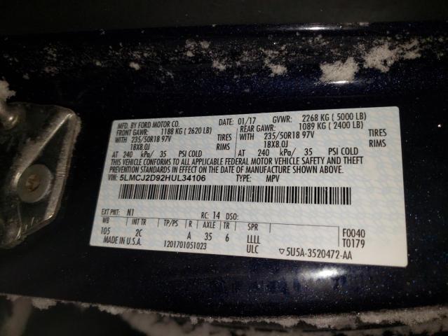 Photo 9 VIN: 5LMCJ2D92HUL34106 - LINCOLN MKC SELECT 