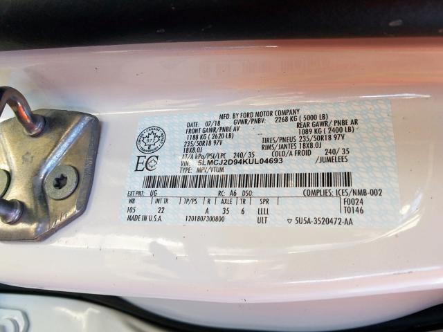 Photo 9 VIN: 5LMCJ2D94KUL04693 - LINCOLN MKC SELECT 