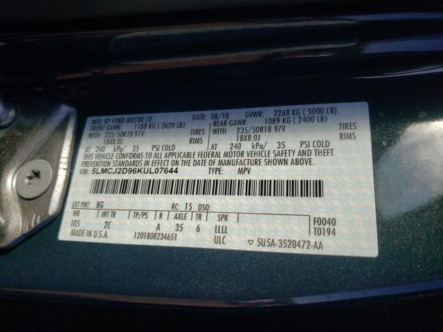 Photo 9 VIN: 5LMCJ2D96KUL07644 - LINCOLN MKC SELECT 