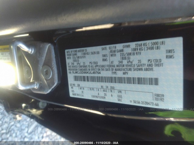 Photo 8 VIN: 5LMCJ2D96KUL49764 - LINCOLN MKC 