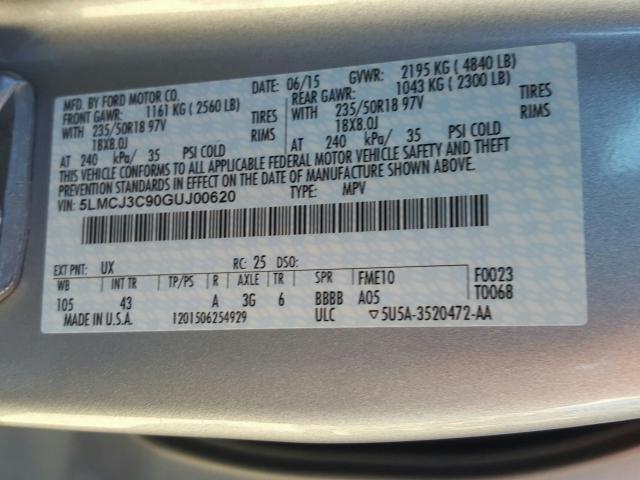 Photo 9 VIN: 5LMCJ3C90GUJ00620 - LINCOLN MKC 