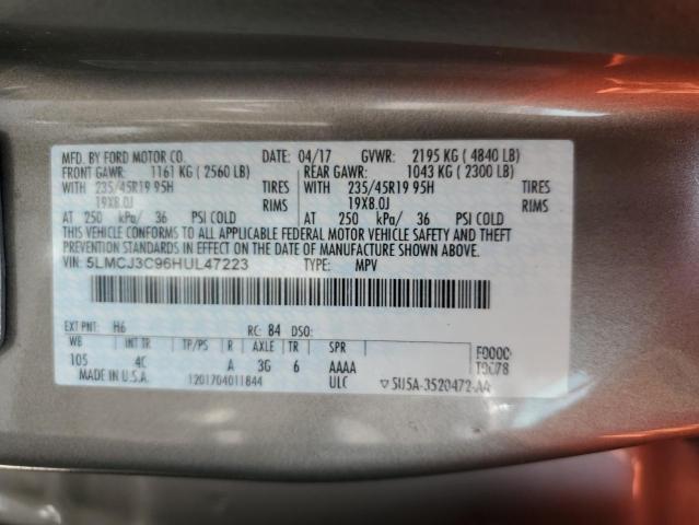 Photo 12 VIN: 5LMCJ3C96HUL47223 - LINCOLN MKC RESERV 