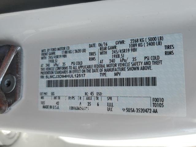 Photo 11 VIN: 5LMCJ3D94HUL12517 - LINCOLN MKC RESERV 