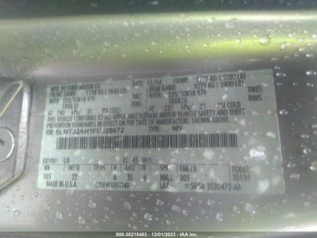 Photo 8 VIN: 5LMTJ2AH1FUJ28672 - LINCOLN MKC 