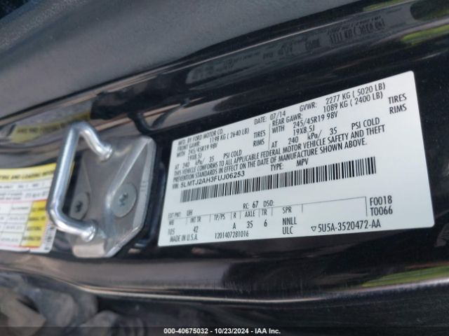 Photo 8 VIN: 5LMTJ2AH3FUJ06253 - LINCOLN MKC 