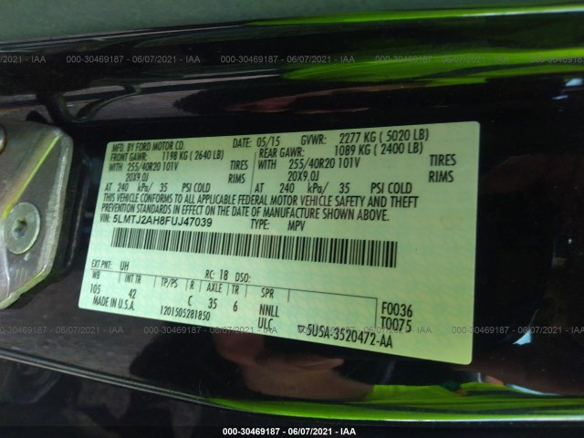 Photo 8 VIN: 5LMTJ2AH8FUJ47039 - LINCOLN MKC 