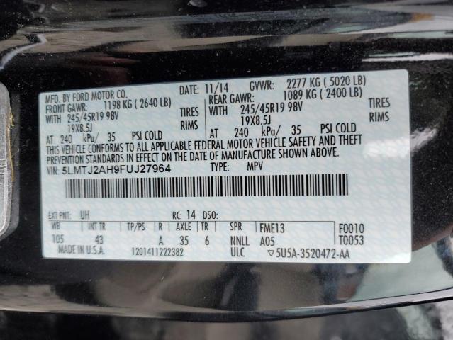 Photo 11 VIN: 5LMTJ2AH9FUJ27964 - LINCOLN MKZ 