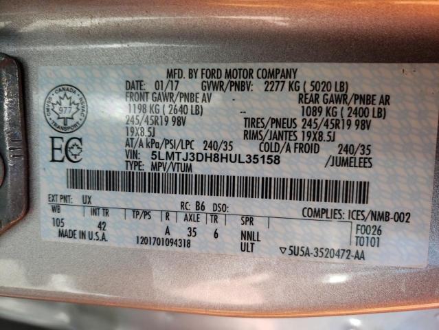 Photo 13 VIN: 5LMTJ3DH8HUL35158 - LINCOLN MKC 