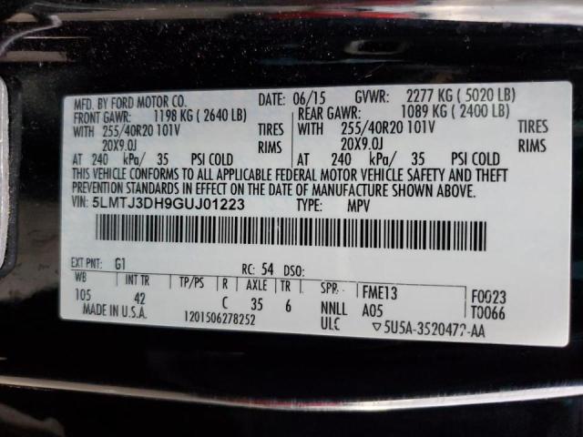 Photo 11 VIN: 5LMTJ3DH9GUJ01223 - LINCOLN MKC RESERV 