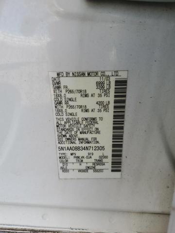 Photo 12 VIN: 5N1AA08B34N712305 - NISSAN ARMADA 