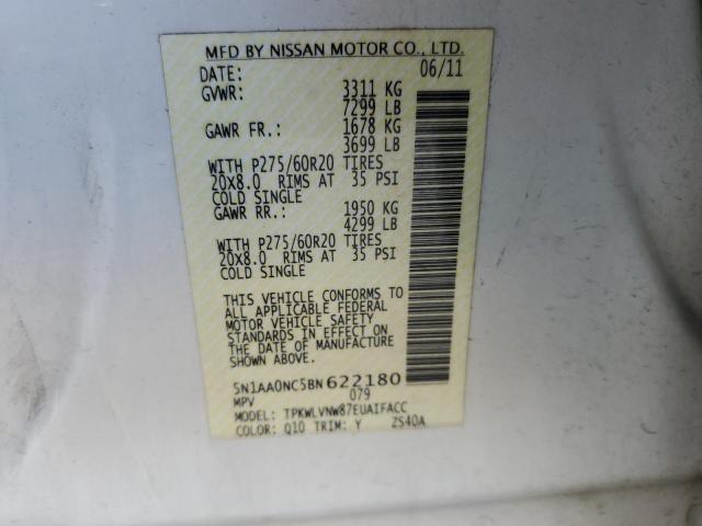 Photo 13 VIN: 5N1AA0NC5BN622180 - NISSAN ARMADA 