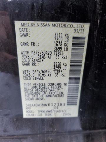 Photo 12 VIN: 5N1AA0NC8BN617183 - NISSAN ARMADA SV 