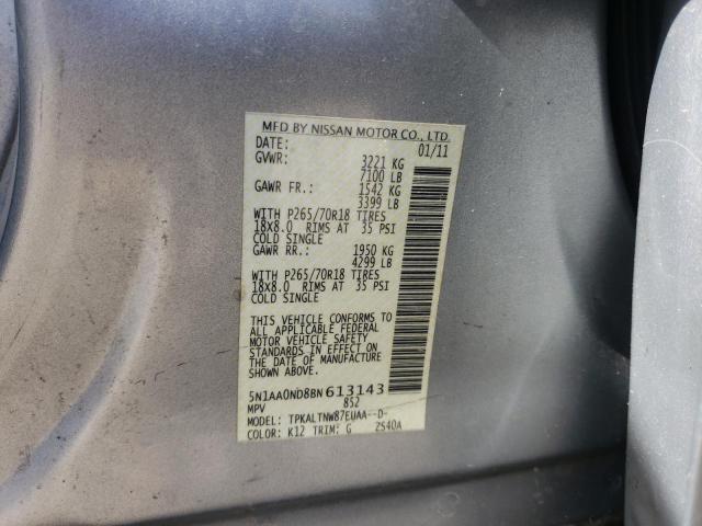 Photo 9 VIN: 5N1AA0ND8BN613143 - NISSAN ARMADA SV 