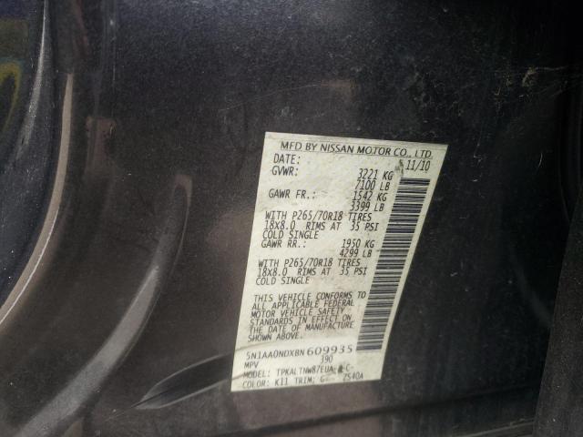 Photo 9 VIN: 5N1AA0NDXBN609935 - NISSAN ARMADA SV 