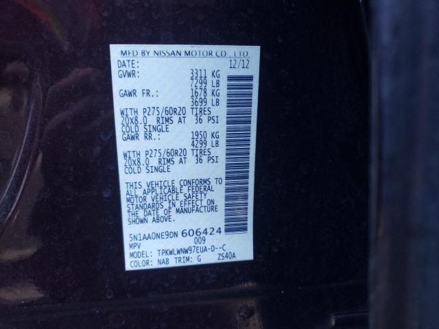 Photo 9 VIN: 5N1AA0NE9DN606424 - NISSAN ARMADA 