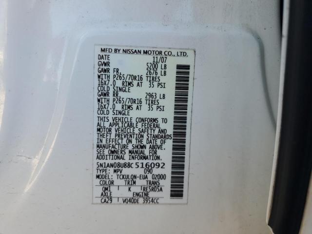 Photo 11 VIN: 5N1AN08U88C516092 - NISSAN XTERRA 