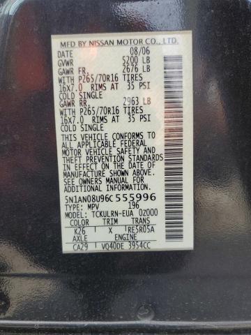 Photo 12 VIN: 5N1AN08U96C555996 - NISSAN XTERRA OFF 
