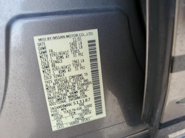 Photo 11 VIN: 5N1AN08W66C513187 - NISSAN XTERRA OFF 