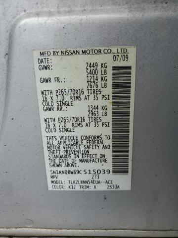 Photo 12 VIN: 5N1AN08W69C515039 - NISSAN XTERRA OFF 