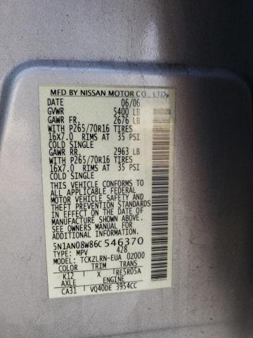 Photo 12 VIN: 5N1AN08W86C546370 - NISSAN XTERRA 