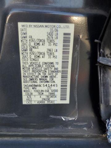 Photo 12 VIN: 5N1AN08WX6C541445 - NISSAN XTERRA OFF 