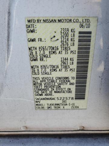 Photo 12 VIN: 5N1AN0NU6AC522578 - NISSAN XTERRA OFF 