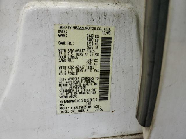 Photo 13 VIN: 5N1AN0NW1AC506855 - NISSAN XTERRA OFF 