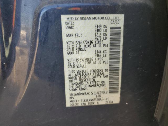 Photo 9 VIN: 5N1AN0NW3AC514293 - NISSAN XTERRA OFF 