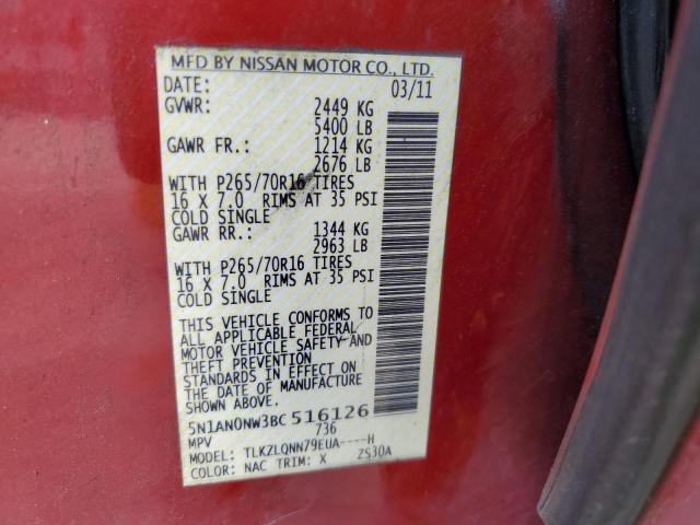 Photo 12 VIN: 5N1AN0NW3BC516126 - NISSAN XTERRA OFF 