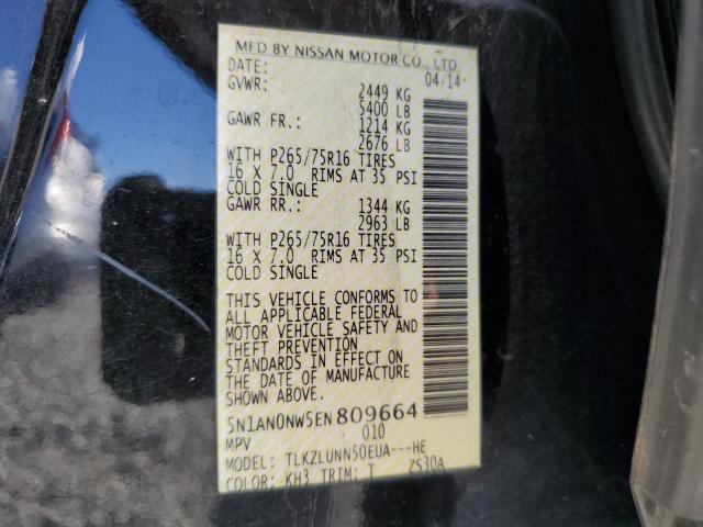 Photo 12 VIN: 5N1AN0NW5EN809664 - NISSAN XTERRA X 